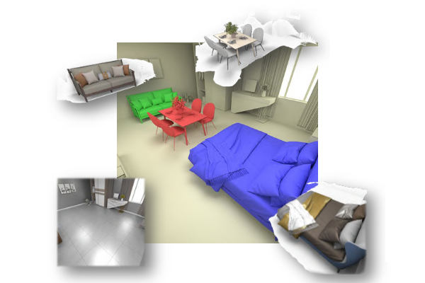 NeLT: Object-oriented Neural Light Transfer